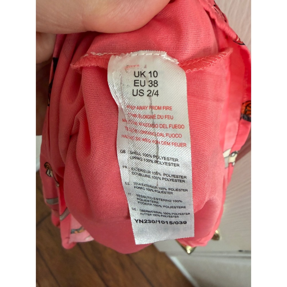 Yumi Coral Printed Dress NWT | Size US 2/4 | Sleeveless Fit & Flare - Picture 7 of 8